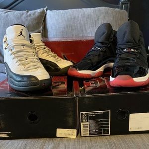 Air Jordan Collezione Bred 11 & Taxi 12 (size 7)